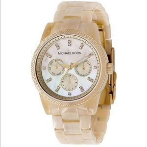 Michael Kors Cream Horn Watch